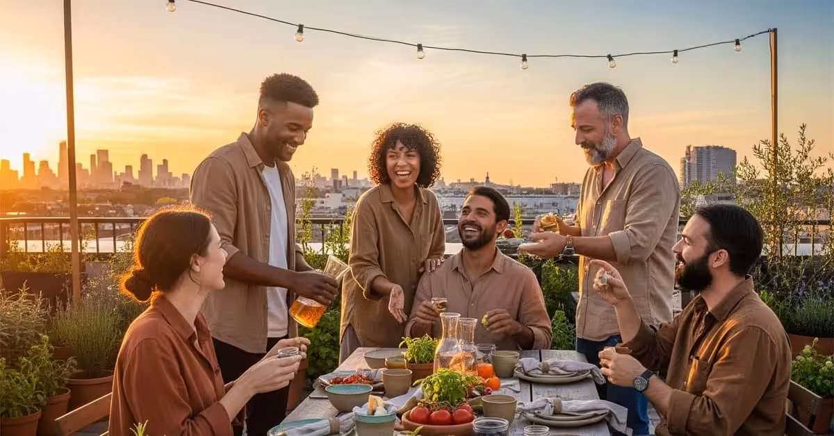 Dîner durable à Nabeul reflétant les tendances actuelles en repas corporatifs