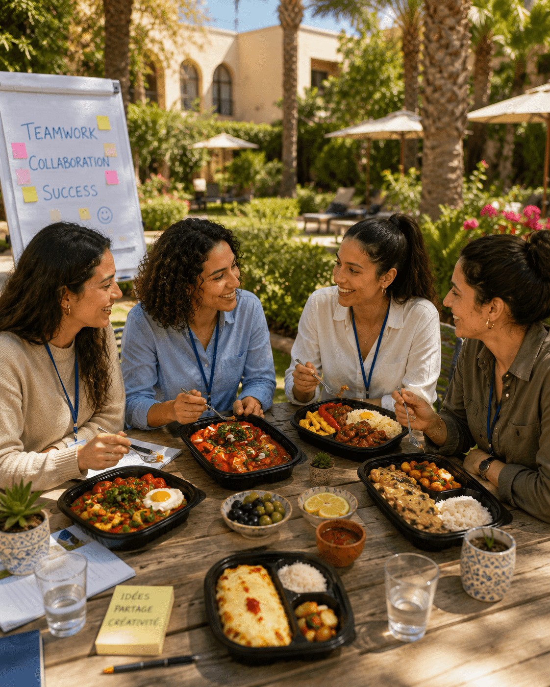 repas d'équipe assuré par le meilleur traiteur team building à Nabeul et Hammamet : Repas Med depuis 2004
