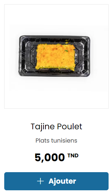 Commander un vrai tajine tunisien à Nabeul et Hammamet chez Repas Med
