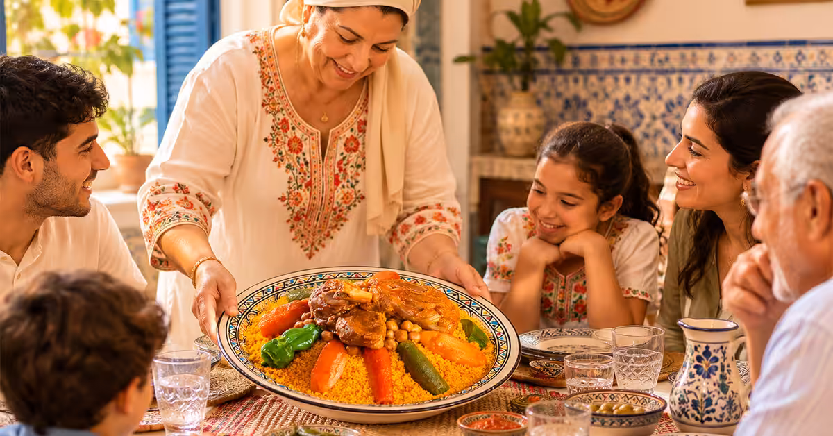 Le couscous du dimanche : pourquoi ce plat est bien plus qu’un repas en Tunisie